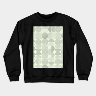 Sage green geometric pattern Crewneck Sweatshirt